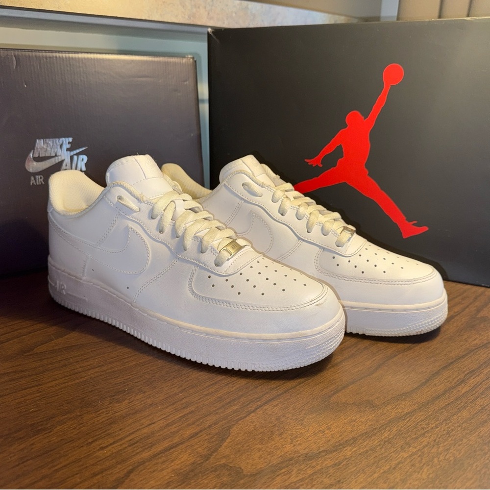 Nike Air Force 1 '07 Low Triple White Size 12 Men
